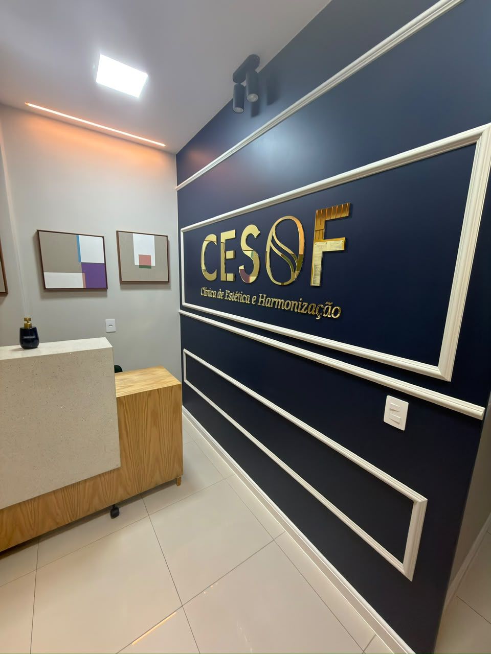 Recepção Cesof — Identidade visual